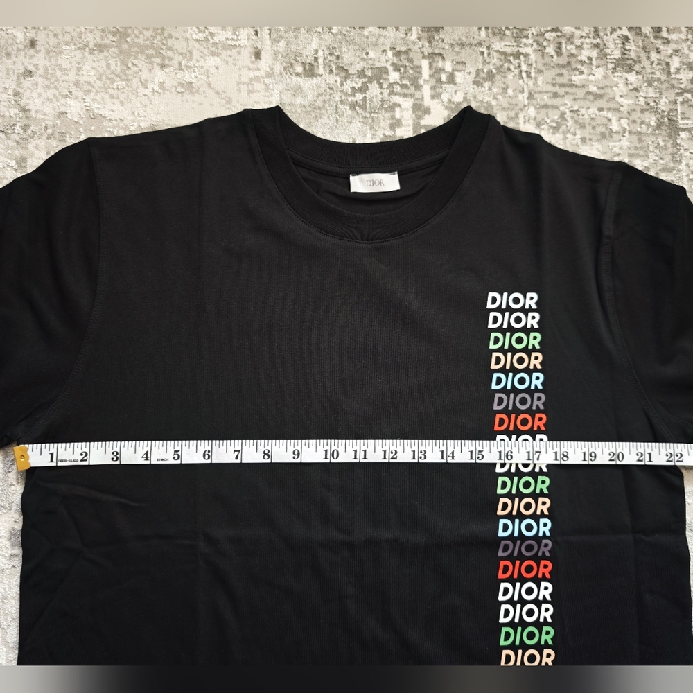 Dior Black Cotton Jersey Relaxed Fit T-shirt - Picture 2 of 6